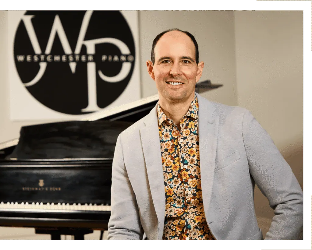 Tyler Blanton, owner of Westchester Piano Studio, Katonah NY